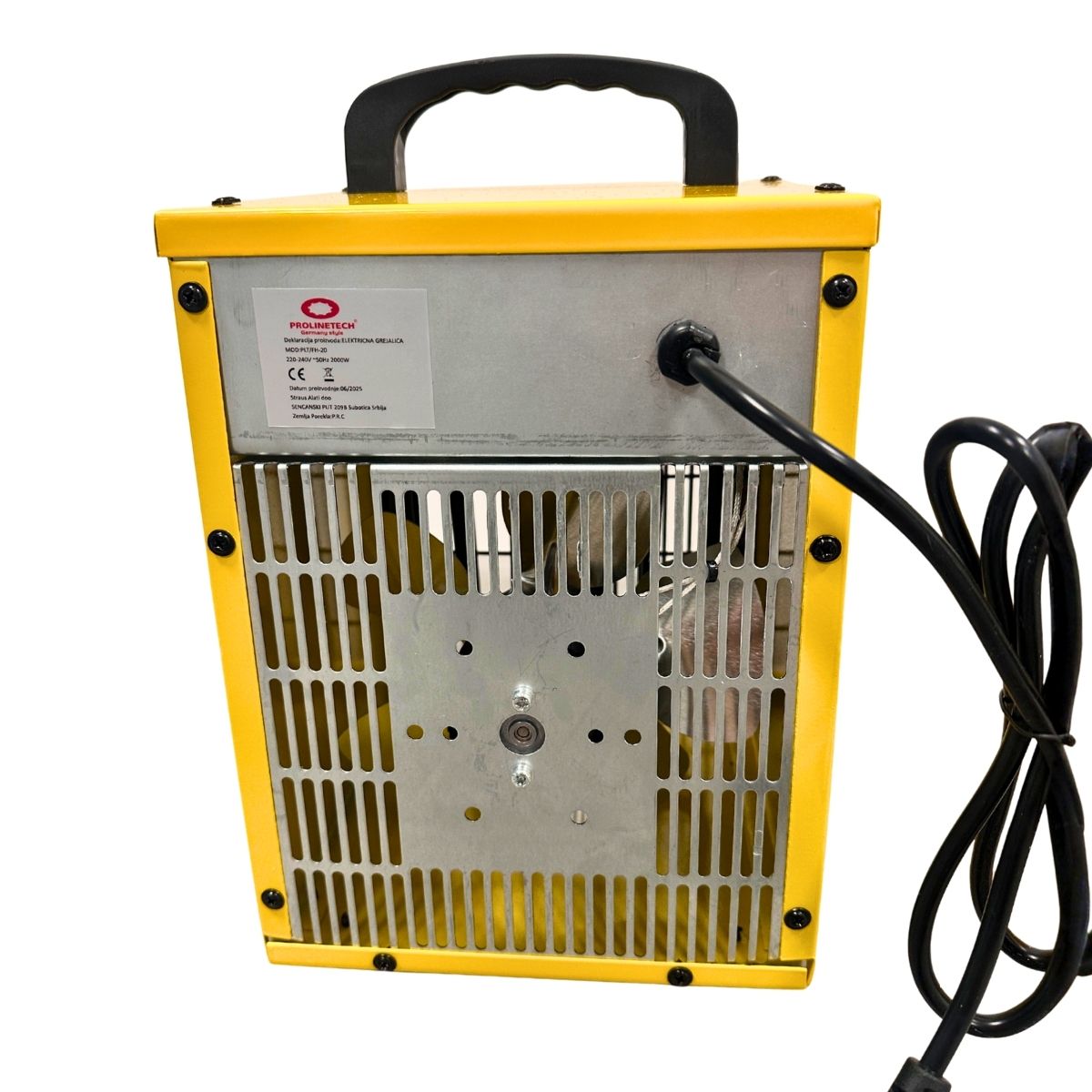 PROLINETECH Kalorifer 2kW Germany Style PLT/FH-20 - Слика 3
